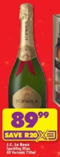Shoprite Liquor J.C. Le Roux Sparkling Wine All Variants offer
