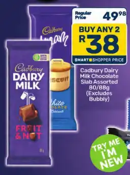 Pick n Pay Cadbury Dairy Milk Chocolate Slab Assorted offer