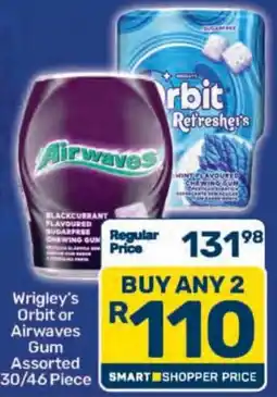 Pick n Pay Wrigley's Orbit or Airwaves Gum Assorted offer