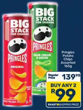 Pick n Pay Pringles Potato Chips Assorted offer