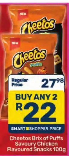 Pick n Pay Cheetos Brix of Puffs Savoury Chicken Flavoured Snacks offer