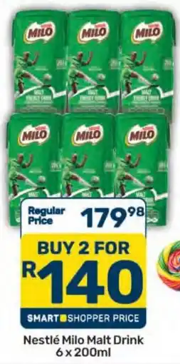 Pick n Pay Nestlé Milo Malt Drink offer
