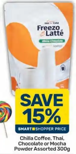 Pick n Pay Chilla Coffee, Thai, Chocolate or Mocha Powder Assorted offer