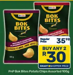 Pick n Pay PnP Bok Bites Potato Chips Assorted offer