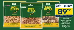 Pick n Pay PnP Bok Bites Salted Mixed Nuts or Cashews Assorted offer