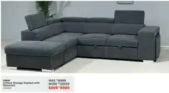 Usher Storage Daybed with Ottomans