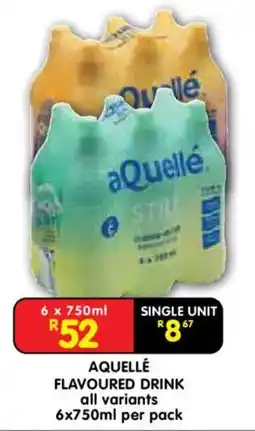 Shoprite Aquellé flavoured drink offer