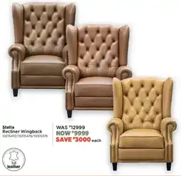 House & Home Stella Recliner Wingback offer