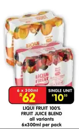 Shoprite Liqui fruit 100% fruit juice blend offer