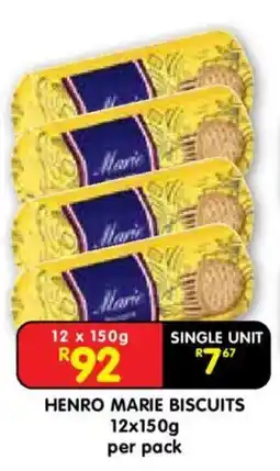 Shoprite Henro marie biscuits offer