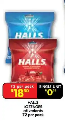 Shoprite Halls lozenges offer