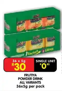 Shoprite Frutiya powder drink all variants offer