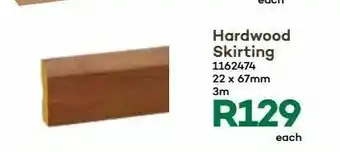 Timbercity Hardwood skirting 22x 69mm 3 m offer