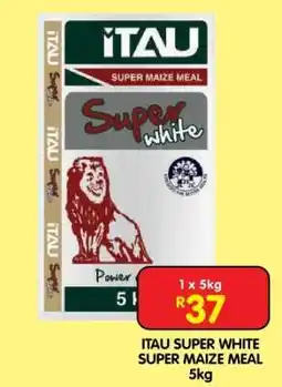 Shoprite ITAU SUPER WHITE SUPER MAIZE MEAL 5kg offer