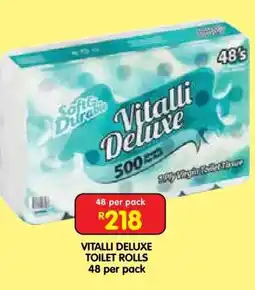 Shoprite VITALLI DELUXE TOILET ROLLS offer