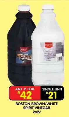 Shoprite BOSTON BROWN/WHITE SPIRIT VINEGAR offer