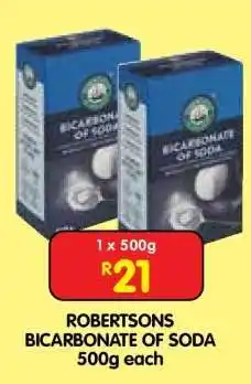 Shoprite ROBERTSONS BICARBONATE OF SODA 500g each offer