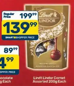 Pick n Pay Lindt Lindor Cornet Assorted 200g Each offer