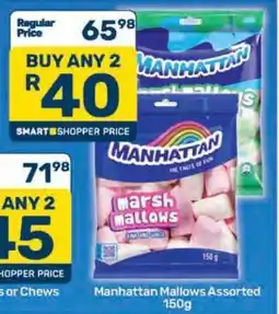 Pick n Pay Manhattan Mallows Assorted 150g offer
