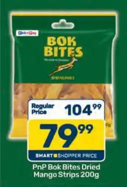 Pick n Pay PnP Bok Bites Dried Mango Strips 200g offer