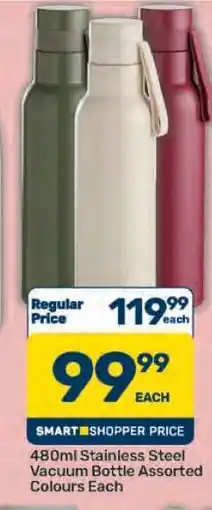 Pick n Pay Hypermarket 480ml Stainless Steel Vacuum Bottle offer