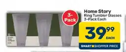 Pick n Pay Hypermarket Home Story Ring Tumbler Glasses offer