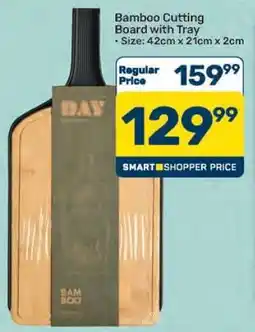 Pick n Pay Hypermarket Bamboo Cutting Board with Tray offer