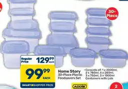 Pick n Pay Hypermarket Home Story 30-Piece Plastic Foodsavers Set offer
