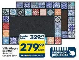 Pick n Pay Hypermarket VILLA ALEGRE Door Mat offer