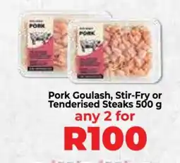 Food Lover's Market Pork Goulash, Stir-Fry or Tenderised Steaks 500 g offer