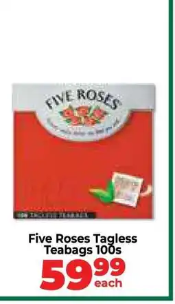 Food Lover's Market Five Roses Tagless Teabags 100s offer