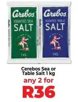Food Lover's Market Cerebos Sea or Table Salt 1 kg offer