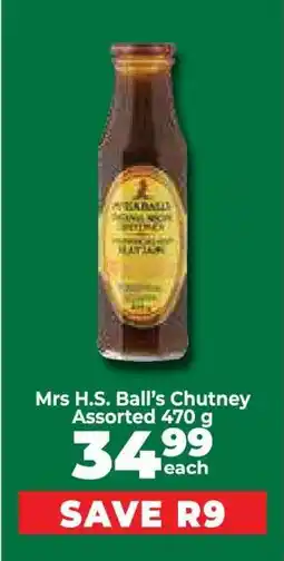 Food Lover's Market Mrs H.S. Ball’s Chutney Assorted 470 g offer