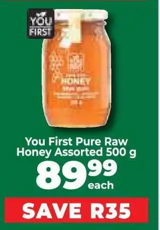 Food Lover's Market You First Pure Raw Honey Assorted 500 g offer