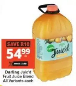 Checkers Darling Juic'd Fruit Juice Blend All Variants offer
