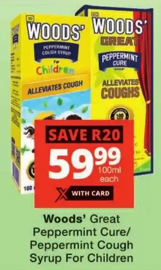 Checkers Woods' Great Peppermint Cure/ Peppermint Cough Syrup For Children offer