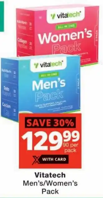 Vitatech Men's/ Women's Pack