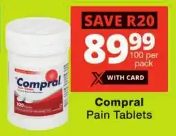 Checkers Compral Pain Tablets offer