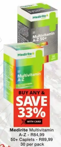 Checkers Medirite Multivitamin A-Z offer