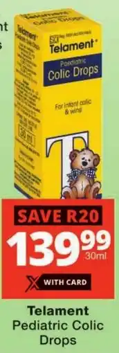 Checkers Telament Pediatric Colic Drops offer