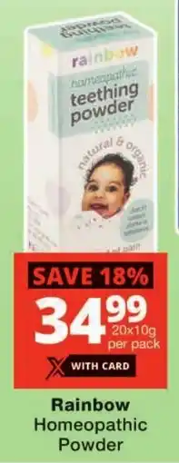 Checkers Rainbow Homeopathic Powder offer