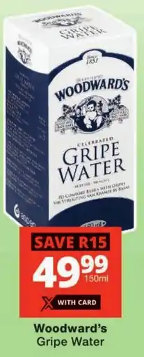 Checkers Woodward's Gripe Water offer