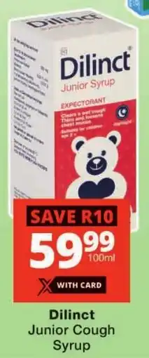 Checkers Dilinct Junior Cough Syrup offer