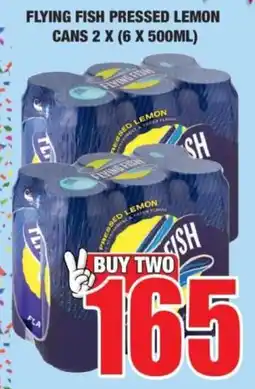 Boxer Flying fish pressed lemon cans offer
