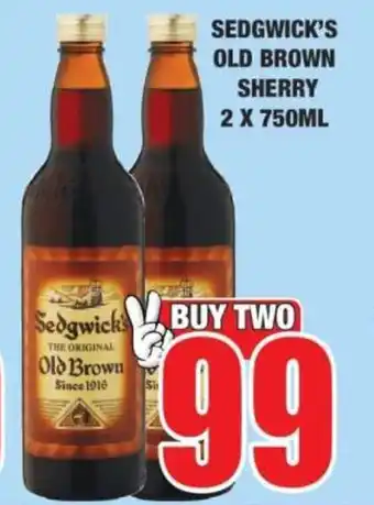 Boxer Sedgwick's old brown sherry offer