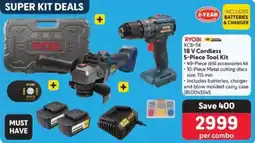Makro Ryobi 18 V Cordless Tool Kit offer