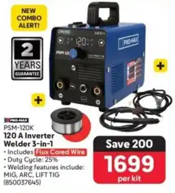 Makro Pro-max 120 A Inverter Welder 3-in-1 offer