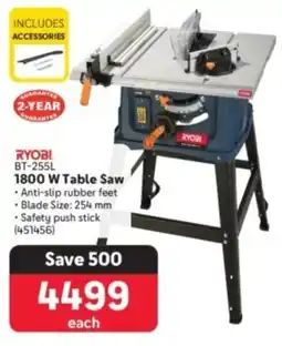 Makro Ryobi 1800 W Table Saw offer