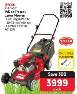 Makro Ryobi 145 cc Petrol Lawn Mower offer