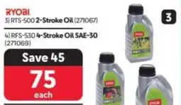 Makro Ryobi 2-Stroke Oil or 4-Stroke Oil SAE-30 offer